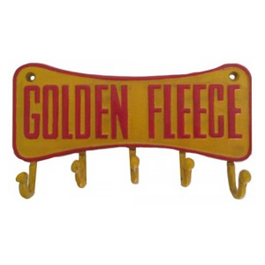 Golden Fleece Key Rack Sign - Cast Iron