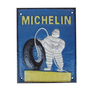 Michelin Tyre Pump - Cast Iron Sign