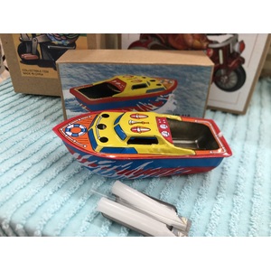 Motorcycle Wind Up Tin Toy | Collectable Retro