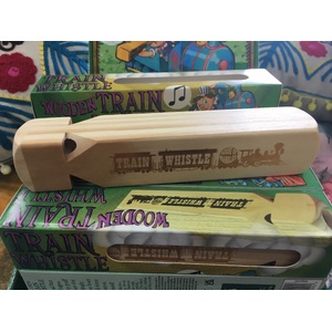 Wooden Train Whistle Toy