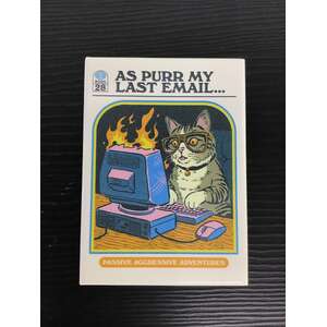 As Purr My Last Email - Funny Fridge Magnet - Steven Rhodes 
