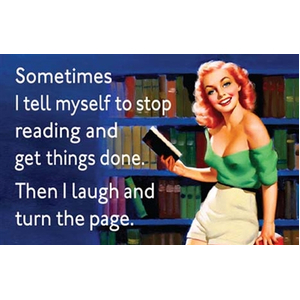 Stop Reading and Get Things Done | Fridge Magnet | 8 x 5.5 cm