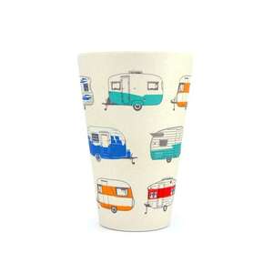 Colourful Caravans - 400 ml Bamboo Tumbler