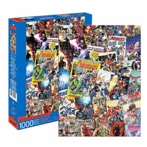 Aquarius Marvel's Avengers Comic Cover Collage 1000 Piece Jigsaw Puzzle