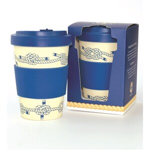 Bamboo Travel Mug - Nautical Knots - 400ml - Van Go Collections