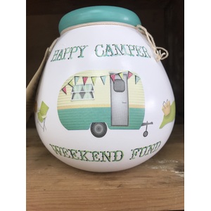 Happy Campers Weekend Fund Money Pot - Pot Of Dreams
