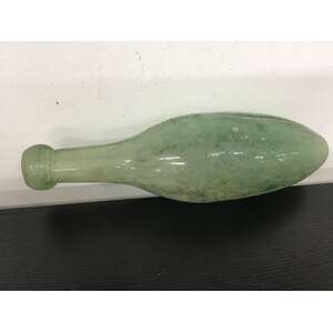 ANTIQUE Blob Top Green Torpedo Hamilton Bottle 