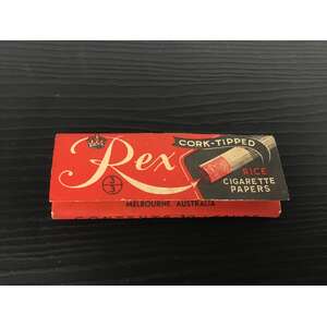 VINTAGE Rex Cork Tipped Cigarette Papers | Made in Australia