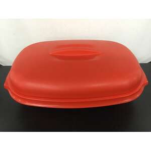 RETRO Tupperware Microwave Steamer | 4 Pc | Orange 
