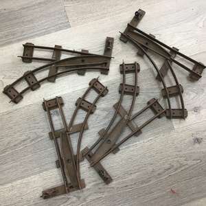 VINTAGE Hornby Meccano O Gauge Train Track x 4 Points AF