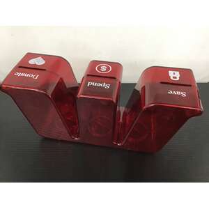 VINTAGE Westpac Bank Red W Money Box