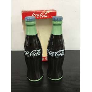 Coca-Cola Bottle Ceramic Salt & Pepper Shakers | 1996
