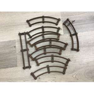 VINTAGE Model Train Track | O Gauge | Mixed Lot of 9 Pieces 