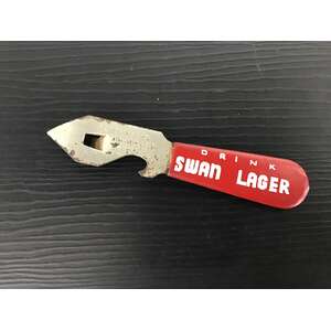 VINTAGE Persinware Swan Lager Bottle Opener