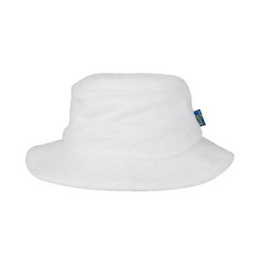 Terry Towelling Bucket Hat - Medium - White
