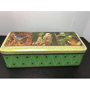 VINTAGE Nestle's Hinged Lid Tin | Australian Birds