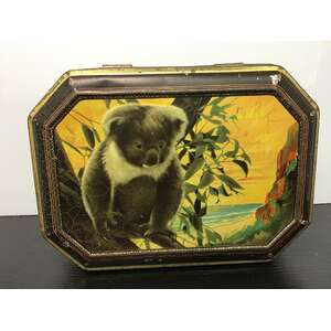 VINTAGE MacRobertson's Koala Hinged Lid Tin 