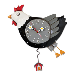 Flew the Coop Chicken - Pendulum Clock - Michelle Allen Designs