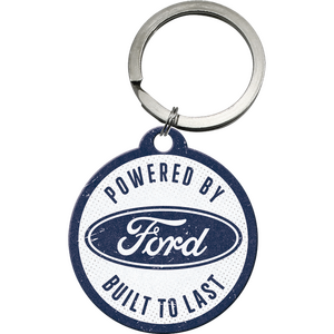 Ford Built to Last Round Disc Key Ring | Nostalgic Art