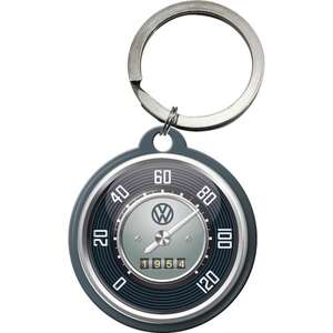 VW Tacho Round Disc Key Ring | Nostalgic Art