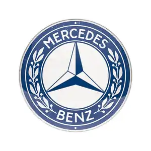 Mercedes Benz Domed Round Tin Sign | 35 cm | Nostalgic Art