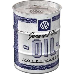 VW Volkswagen Oil Barrel Money Box Tin | Nostalgic Art
