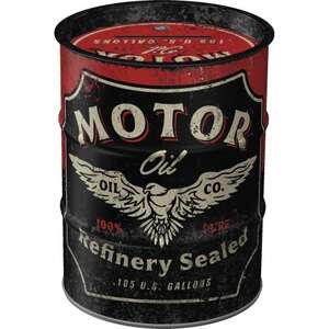Retro Oil Barrel Money Box Tin | Nostalgic Art