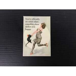 Cancelling Plans Makes You Happy | Fridge Magnet | 8 x 5.5 cm