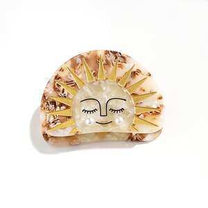 Kingston Jewellery Golden Sun Acetate Hair Claw Clip