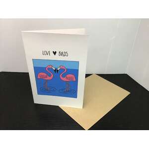 Love Birds | Blank Greeting Card w Envelope | Elise Gowe Designs