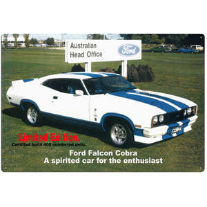 Ford Falcon Cobra | Retro Tin Sign | Rectangle | 20 x 30 cm | Landscape