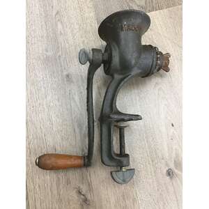 VINTAGE Pope Major Meat Mincer | Wooden Handle 