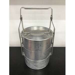 VINTAGE Aluminium Tiffin Lunchbox | Franklin Ware | 3 Layers