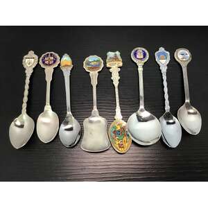 VINTAGE Souvenir Teaspoons Victoria Australia | Lot of 8