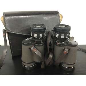 VINTAGE Hanimex 7X-15X35mm Binoculars U.V.C Coated Optics Feather Weight w/ Case