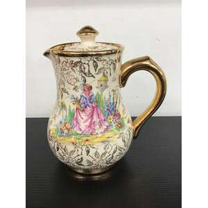 VINTAGE Sudlow's Burslem Crinoline Lady Coffee Hot Water Pot