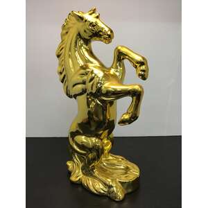 VINTAGE Gold Rearing Horse Ashtray