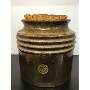 VINTAGE Hof Pottery WA Canister | Cork Lid | 17 cm Tall