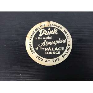VINTAGE Bar Coaster Palace Lounge Kalgoorlie