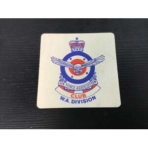 VINTAGE Air Force Association Club Bar Coaster WA