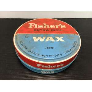 VINTAGE Fisher's Wax Tin | 7 Ounce