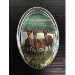 VINTAGE Fiesta Glass Deer Paperweight