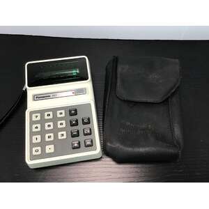 VINTAGE Panasonic JE-883U Green LED Calculator | Working
