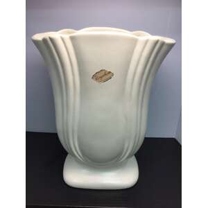 VINTAGE Raynham White Tulip Vase | Large 29 cm Tall