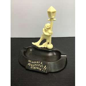 VINTAGE Bakelite Ashtray | Drunk Man | Oh What A Beautiful Evenin'