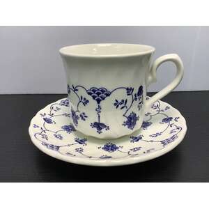 Churchill Finlandia Tea Cup & Saucer | Blue & White