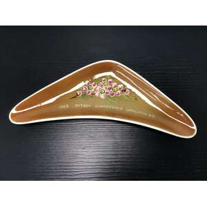 VINTAGE Studio Anna Souvenir Boomerang Dish | 1968 Rotary Conference WA