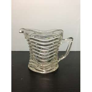VINTAGE Crown Crystal Waverley Creamer Jug | Depression Glass Australia