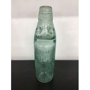 ANTIQUE GH Bennett Richmond Lemonade Dobson Codd Marble Bottle