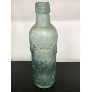 VINTAGE Schramm & Co Adelaide OK Internal Thread Bottle 